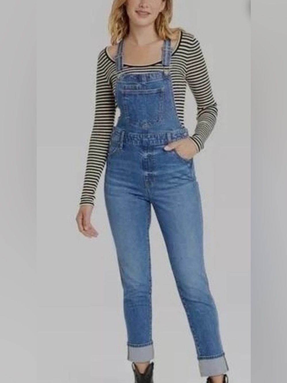 Universal Thread Blue Denim Overalls